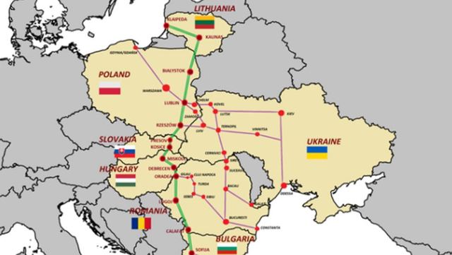 Via Carpatia - схема транспортного коридору та склад країн