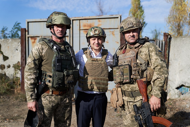 Зеленський і учасники ООС на День захисника України