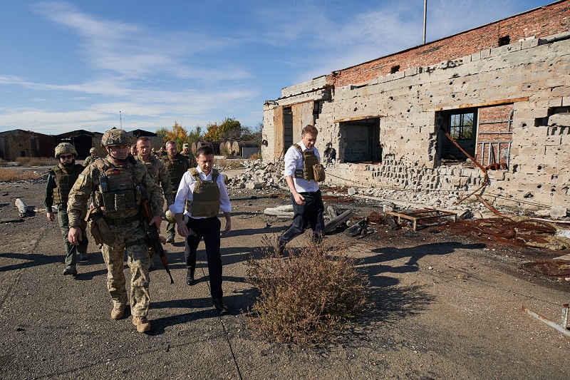 Зеленський у зоні ООС на день Захисника України