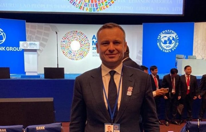 Міністр фінансів України Сергій Марченко,голова Ради керуючих Світового банку та МВФ