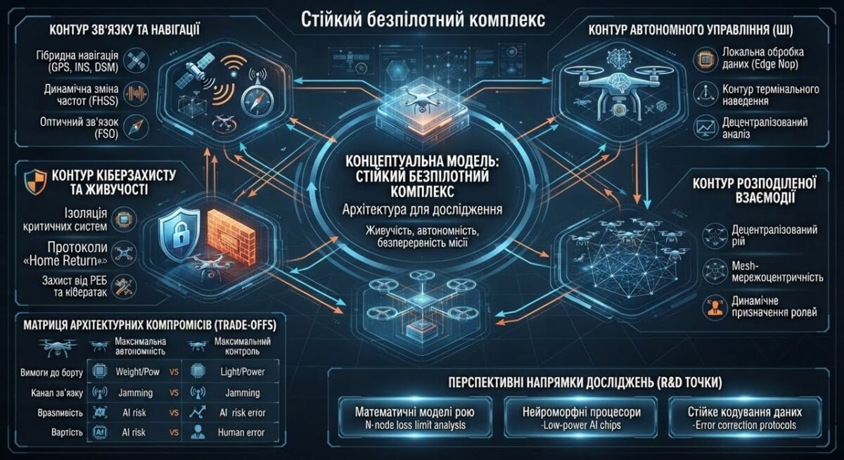Стійкий безпілотний комплекс. Концептуальна модель для дослідження